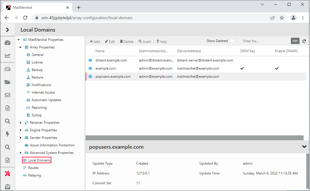 config-local-domains