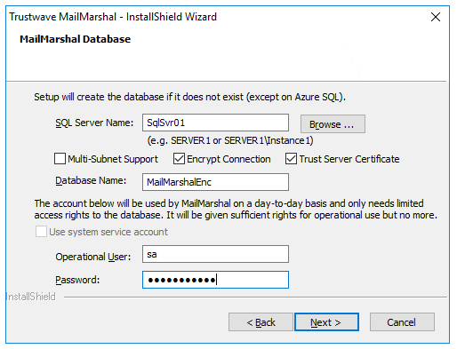 installation-database